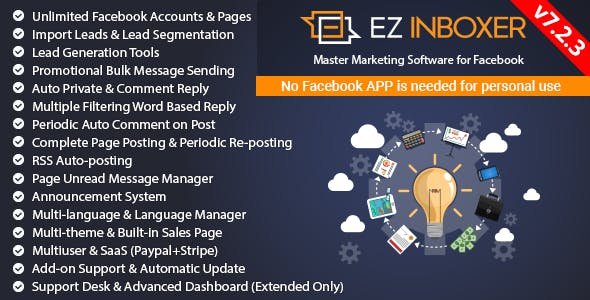 50842  EZ Inboxer v7.2.3 - Master Marketing Software for Facebook - 
