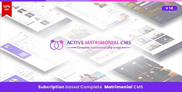 50982  Active Matrimonial CMS v1.9