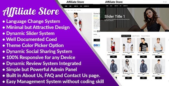 51033  Affiliate Store v1.0 - Responsive Affiliate Store Management System - 