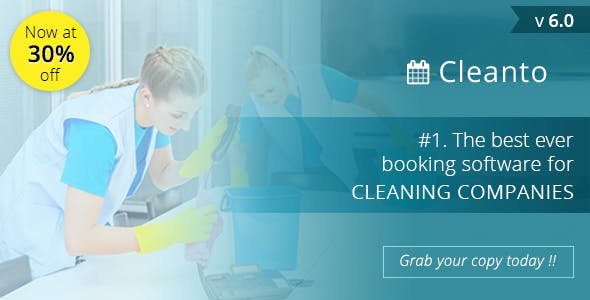 51077  Cleanto v6.0 - software with booking system for cleaner service companies - 