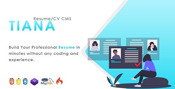51082  Tiana v1.0 - Resume/CV CMS