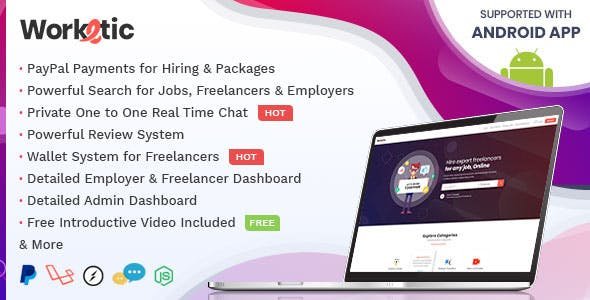 51084  Worketic v1.1 - Market Place for Freelancers