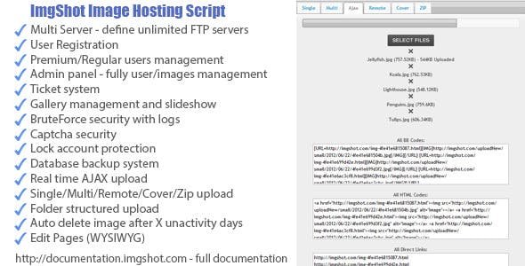 51218  ImgShot v1.2 - Image Hosting Script