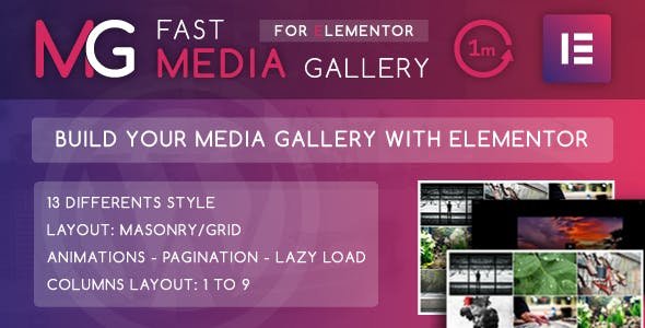 51252  Fast Media Gallery For Elementor v1.0 - WordPress Plugin