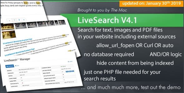 51321  LiveSearch v4.1 - Searchengine for your Website