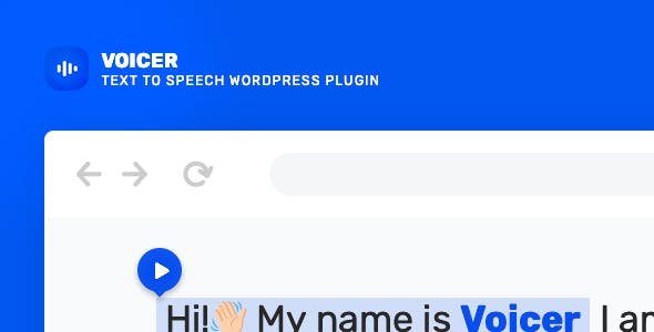 51411  Voicer v1.0.0 - Text to Speech Plugin for WordPress