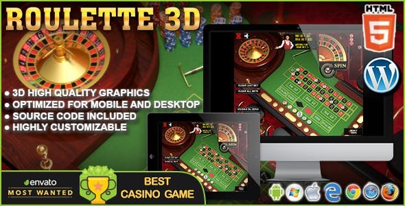 51602  3D Roulette - HTML5 Casino Game