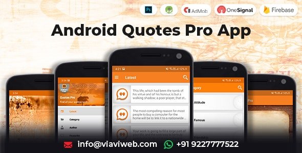 52038  Android Quotes Pro App (Authors, Categories) v1.2.1