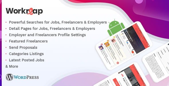 52039  Workreap Android APP v1.0 - WordPress Freelance Marketplace