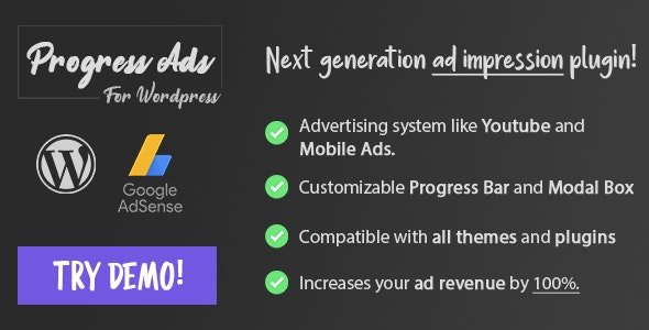 52337  Progress Ads v1.0.0 - WordPress Skippable Ads Plugin
