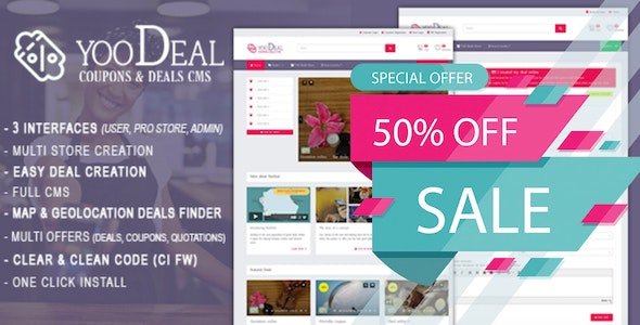 52444  YooDeal v1.2.1 - Coupon, Deal & Online Quotation