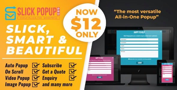 52564  Slick Popup Pro v2.3.4 - WordPress Popup Plugin