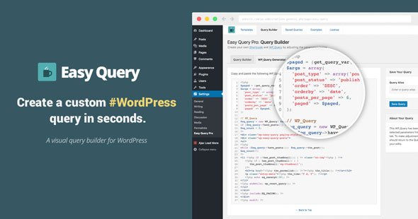 52621  Easy Query Pro v2.2.2 - Visual Query Builder Plugin For WordPress