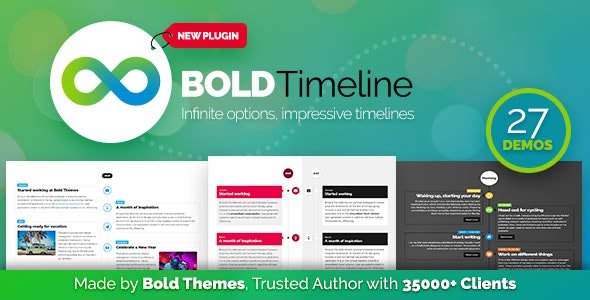 52841  Bold Timeline v1.0.2 - WordPress Timeline Plugin