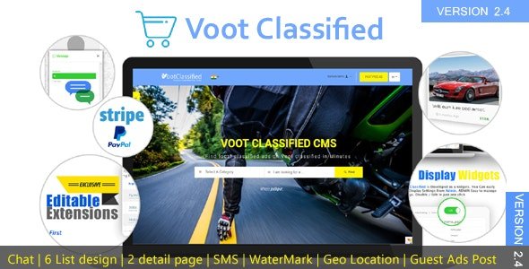 52844  Voot Classified v2.4 - Classified Ads CMS - 