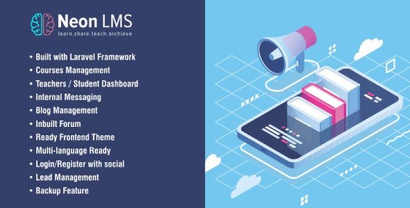 52888  NeonLMS v2.1.8 - Learning Management System PHP Laravel Script