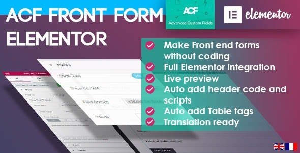 53127  ACF Front Form for Elementor Page Builder v2.0.0