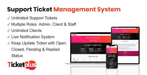 53186  TicketPlus - Support Ticket Management System