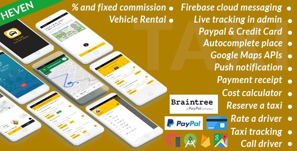 53308  Taxi Cab v4.8 - On Demand Taxi | Complete solution