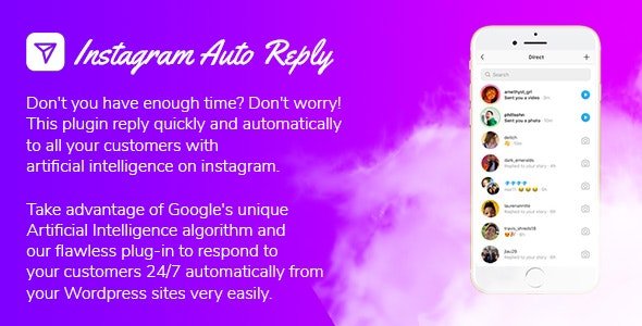 53341  Instagram Auto Reply with Artificial Intelligence v1.0
