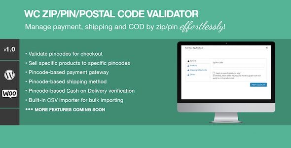 53436  Zip/Pin/Postal Code Validator For WooCommerce v1.2