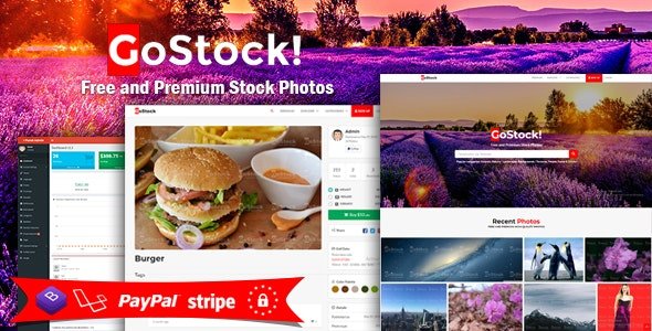 53696  GoStock v3.3 - Free and Premium Stock Photos Script