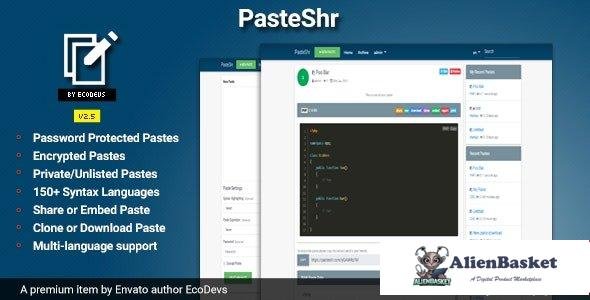 53699  PasteShr v2.5.5 - Text Hosting & Sharing Script - 