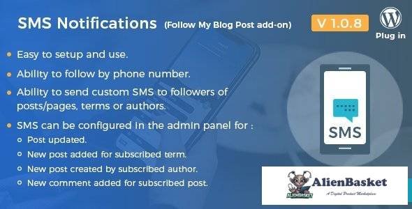 53741  SMS Notifications v1.0.8 - Follow My Blog Post add-on