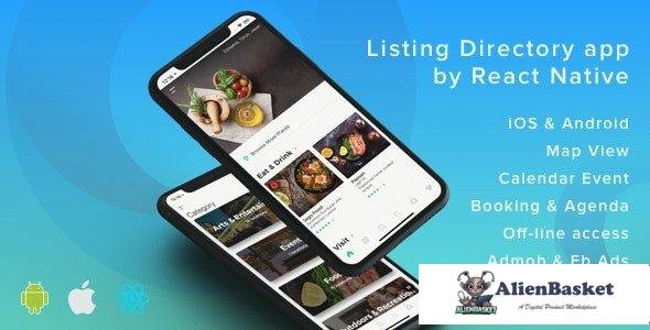 56017  ListApp v1.8.0 - Listing Directory mobile app by React Native (Expo version)