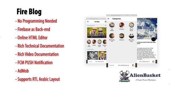 53832  Fire Blog v1.3 - Native Android Blog or News App with Firebase Back-end