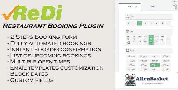 53863  ReDi v19.1219 - Restaurant Booking plugin for WordPress