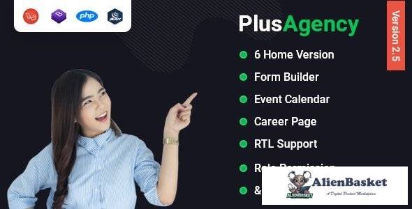 53963  PlusAgency v2.5 - Multipurpose Website CMS & Business Agency Management System - 