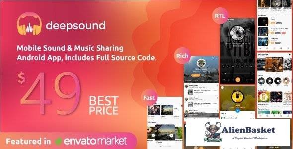 54128  DeepSound Android v1.5 - Mobile Sound & Music Sharing Platform Mobile Android Application