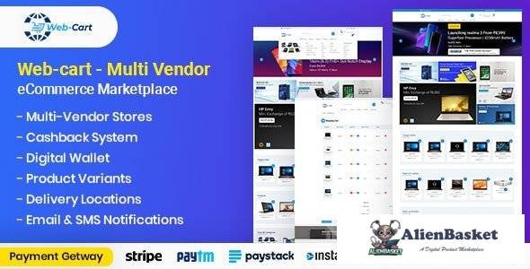 54261  Web-cart v1.0 - Multi Vendor eCommerce Marketplace