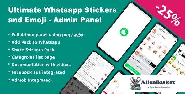 61999  Ultimate Whatsapp Stickers and Emoji v4.0 - Admin Panel