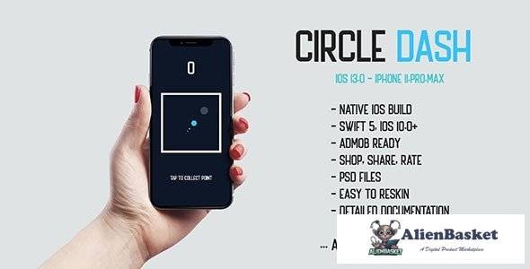 54470  Circle Dash v1.0 - native iOS 13.0 mobile game app iPhone 11 corona