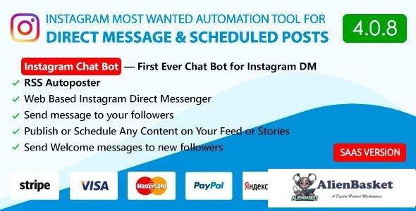 54499  DM Pilot v4.0.8 - Instagram Chat Bot, Web Direct Messenger & Scheduled Posts - 