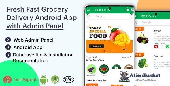 54503  Fresh Fast Grocery Delivery Native Android App with Interactive Admin Panel v1.2