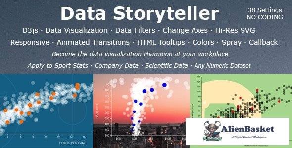 54674  Data Storyteller v1.0 - Responsive SVG Bubble Chart Visualization (D3js & jQuery)