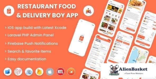 55100  Single restaurant iOS food ordering app with Delivery Boy and Admin Panel v2.0