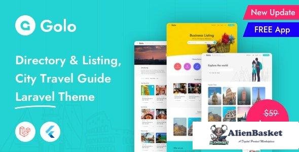 55174  Golo v1.1.6.1 - Directory & Listing, City Travel Guide Laravel Theme