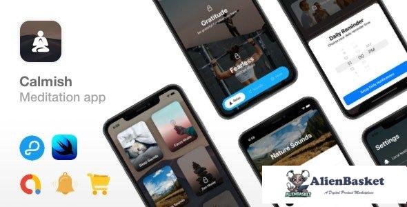 55179  Calmish v1.0 - Meditation & Relaxation SwiftUI app - iOS 14 ready