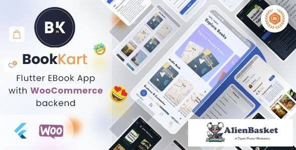 55303  Bookkart v1.0.2 - Flutter Ebook Reader App For Wordpress with WooCommerce
