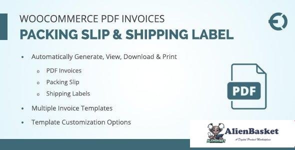 55404  WooCommerce PDF Invoice, Packing Slip & Shipping Label v1.0.3