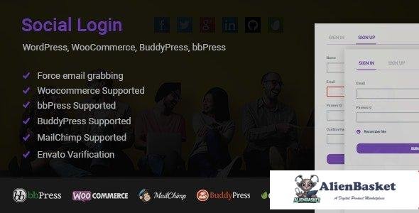 55398  Social Login for WordPress WooCommerce BuddyPress bbPress v1.6.0