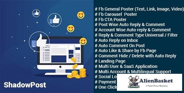 55438  ShadowPost v2.2 - Facebook Posting Solution