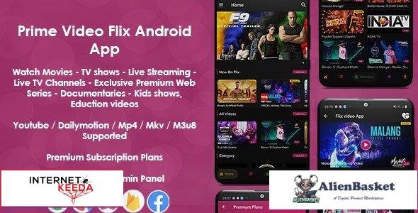 67179  Prime Video Flix App v8.2 - Movies - Shows - Live Streaming - TV - Web Series - Premium Subsc