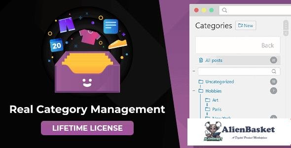 55539  WordPress Real Category Management v3.4.0 - Content Management in Category Folders with WooCo