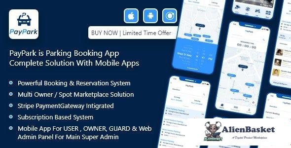 55831  PayPark v1.0 - Ultimate Parking Management System with mobile apps and admin panel - 