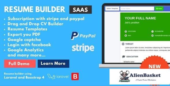 55835  ResumeFaGo v1.2 - Saas Resume and CV buider - 